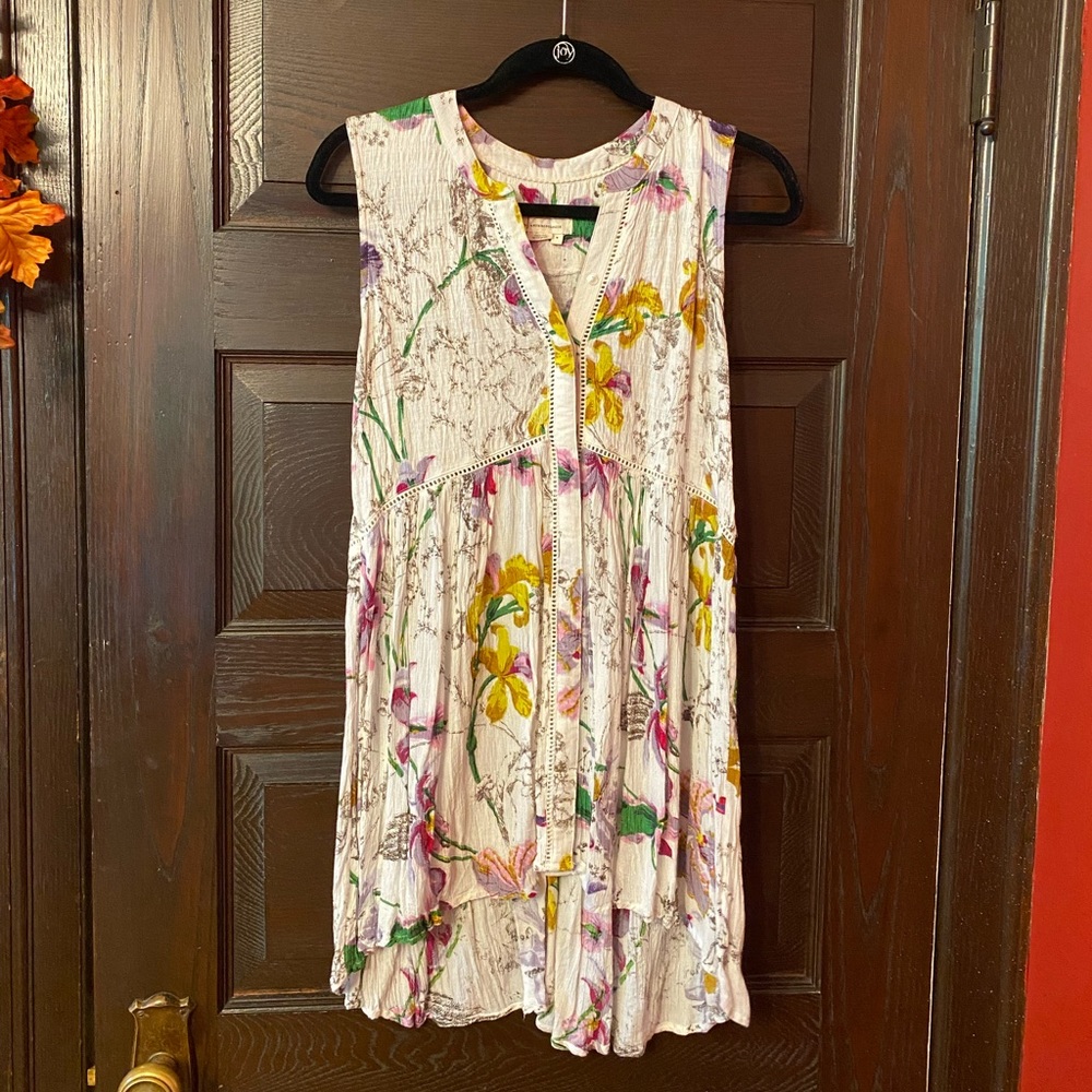 Anthropologie Floral Tunic - Medium
